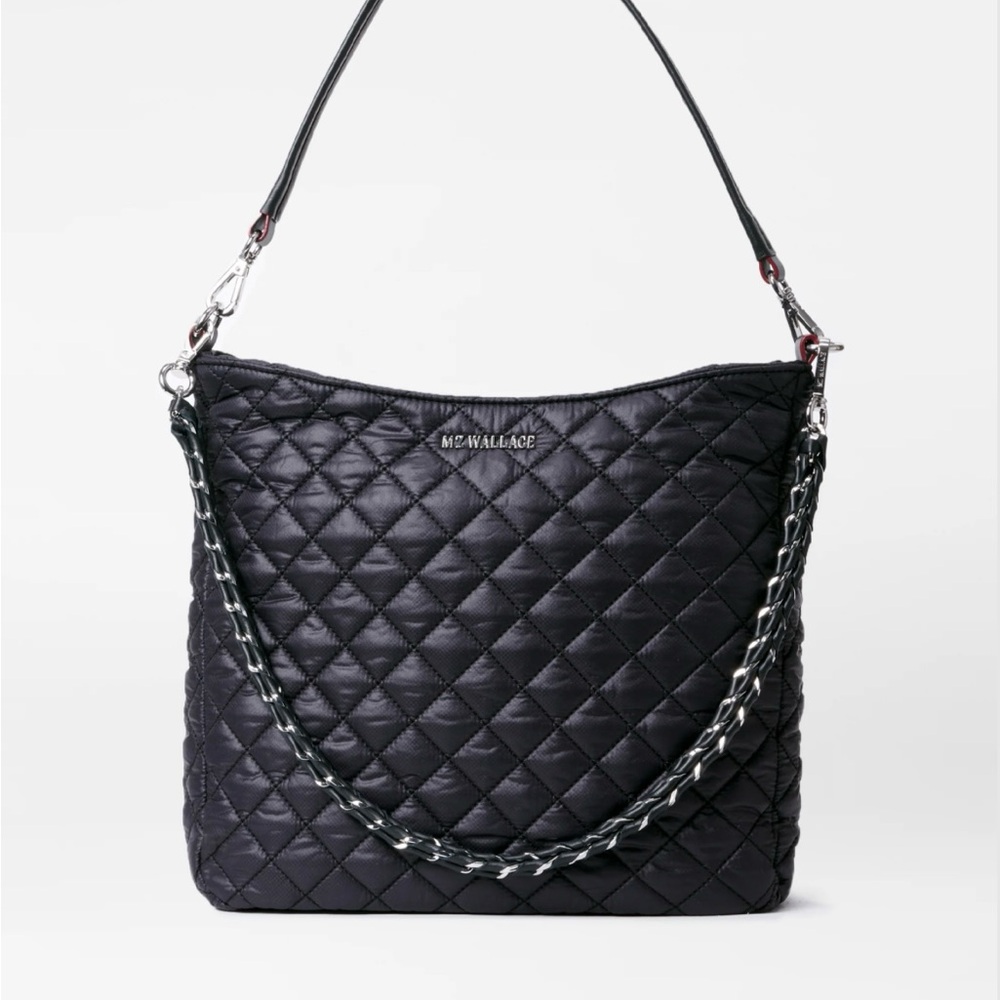 NWT Mz Wallace Black Crosby Hobo Bag